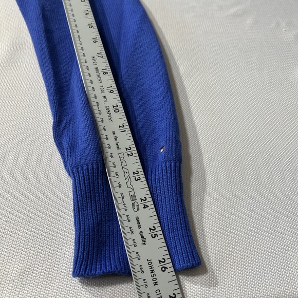 Vintage Women's Tommy Hilfiger Sweater Pullover Sweater  Blue Sz Large Crew Neck - Picture 7 of 10